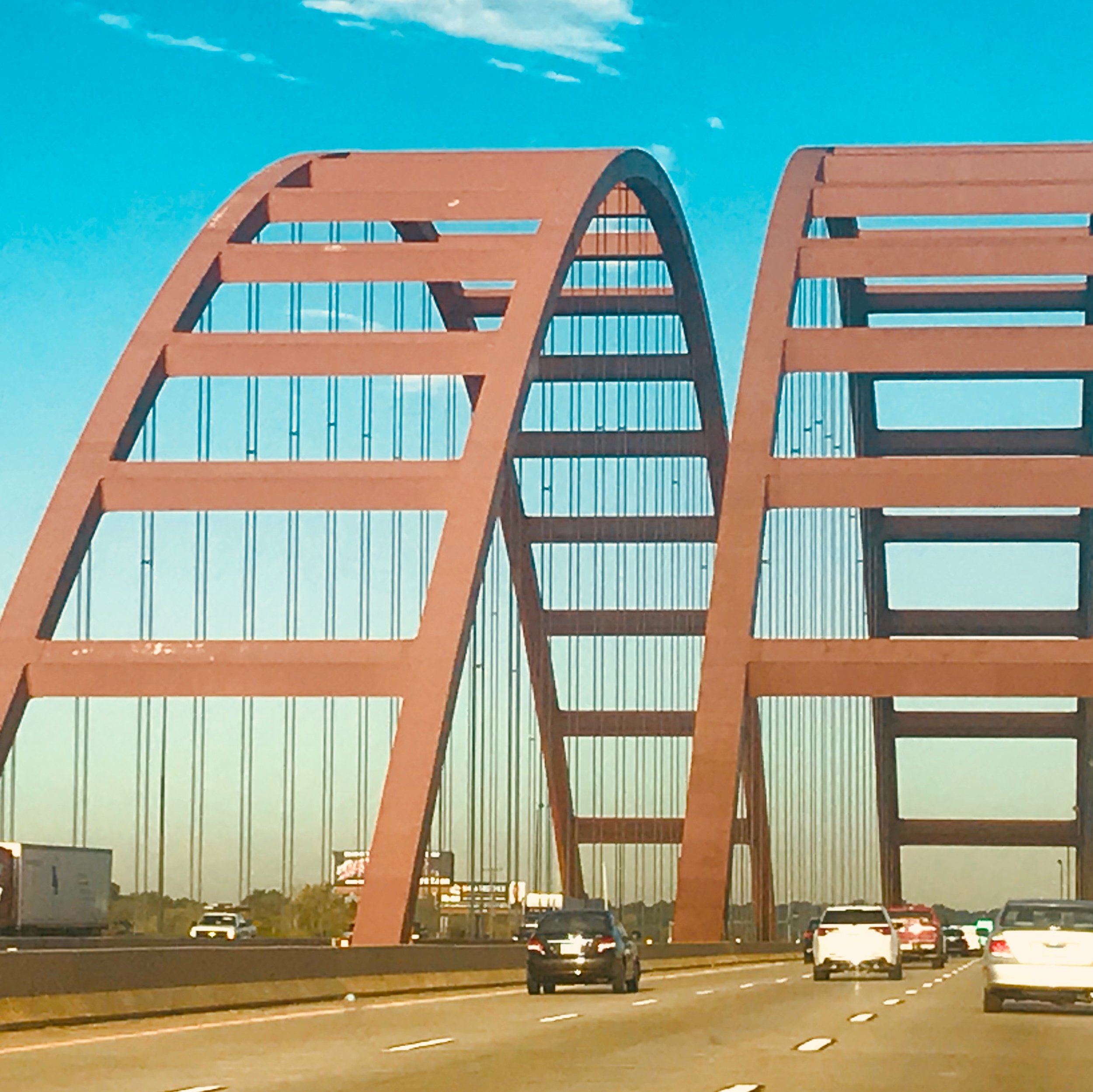Don’t blink, you might miss it. St Louis MO, crossing the Mississippi River