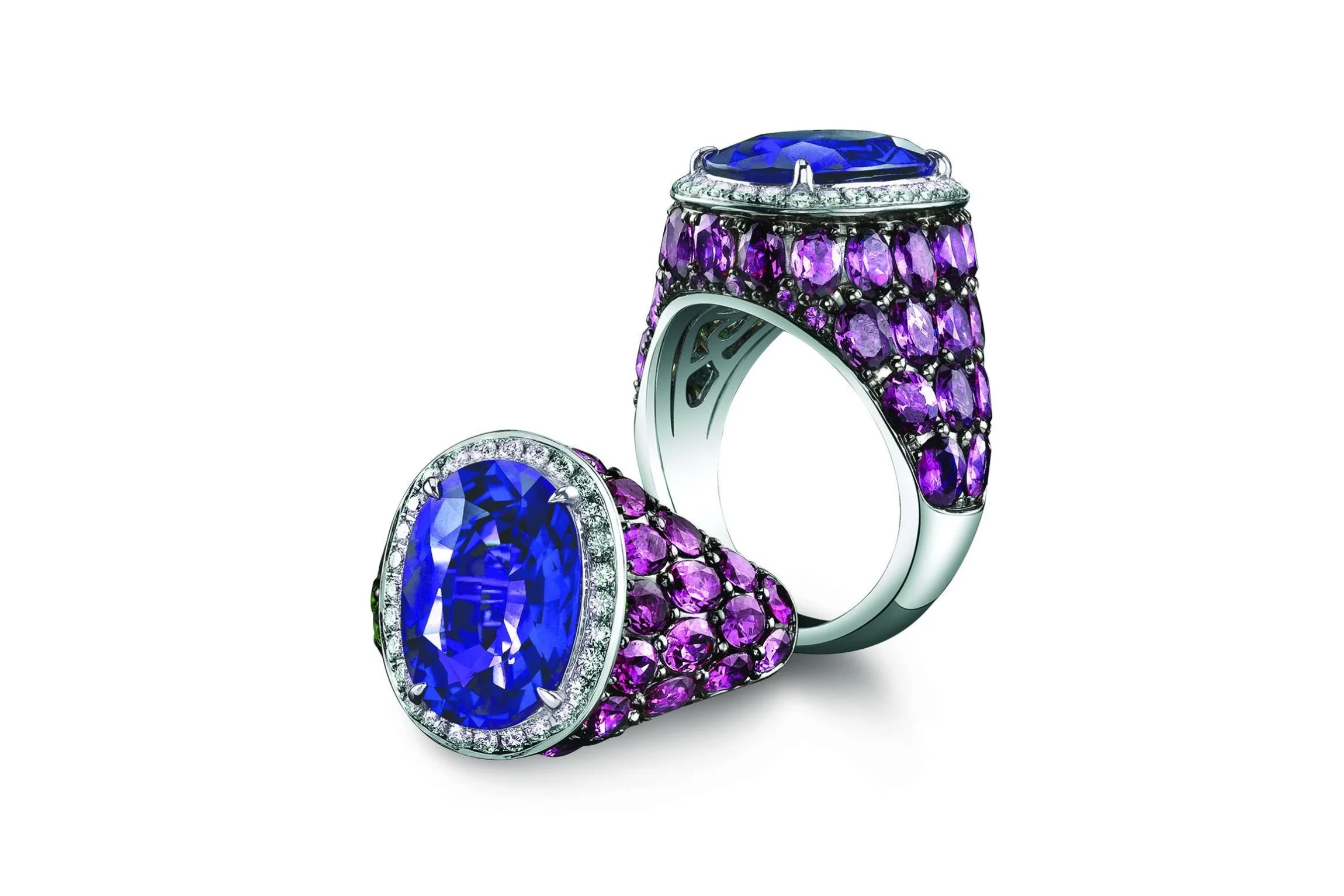 Ella Color Change Sapphire Ring — Steiners Jewelry San Mateo CA