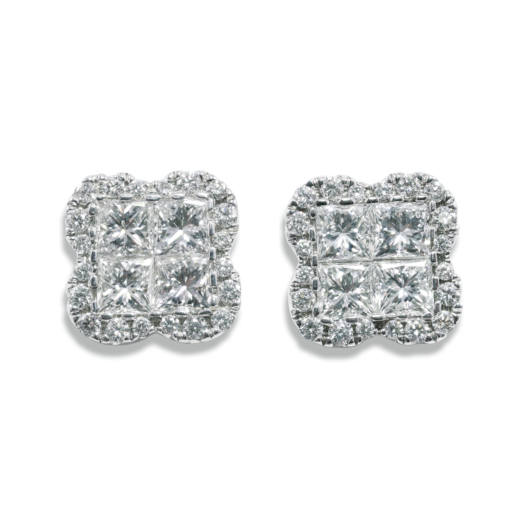 Caitlin Clover Diamond Earrings
