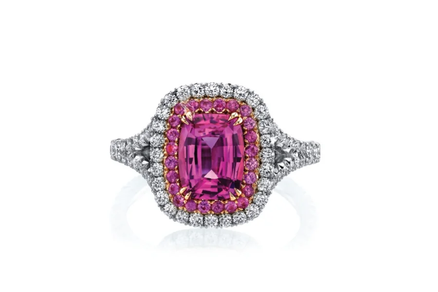 Poppy Pink Sapphire Ring