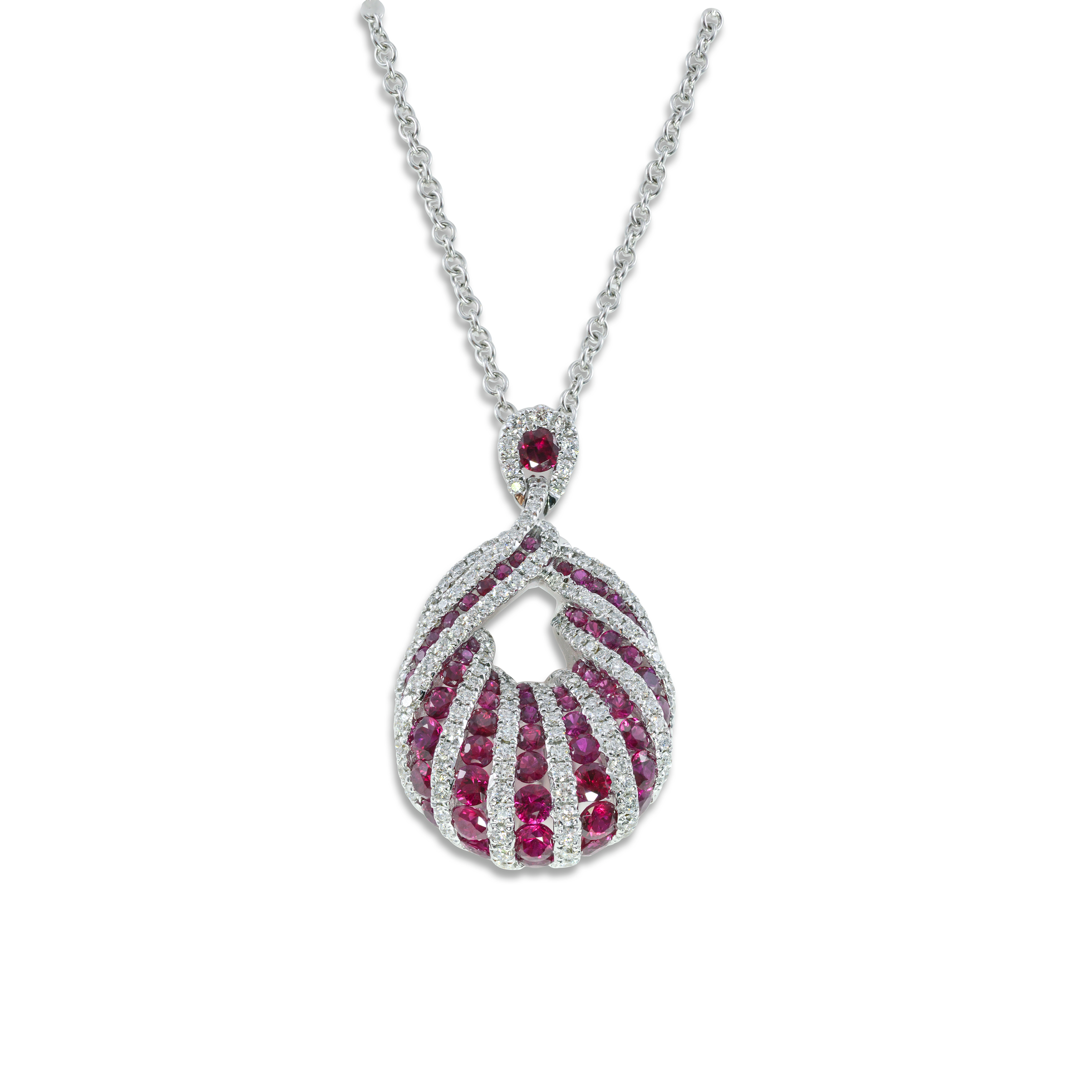 Stella Pink Sapphire Pendant — Steiners Jewelry, San Mateo CA