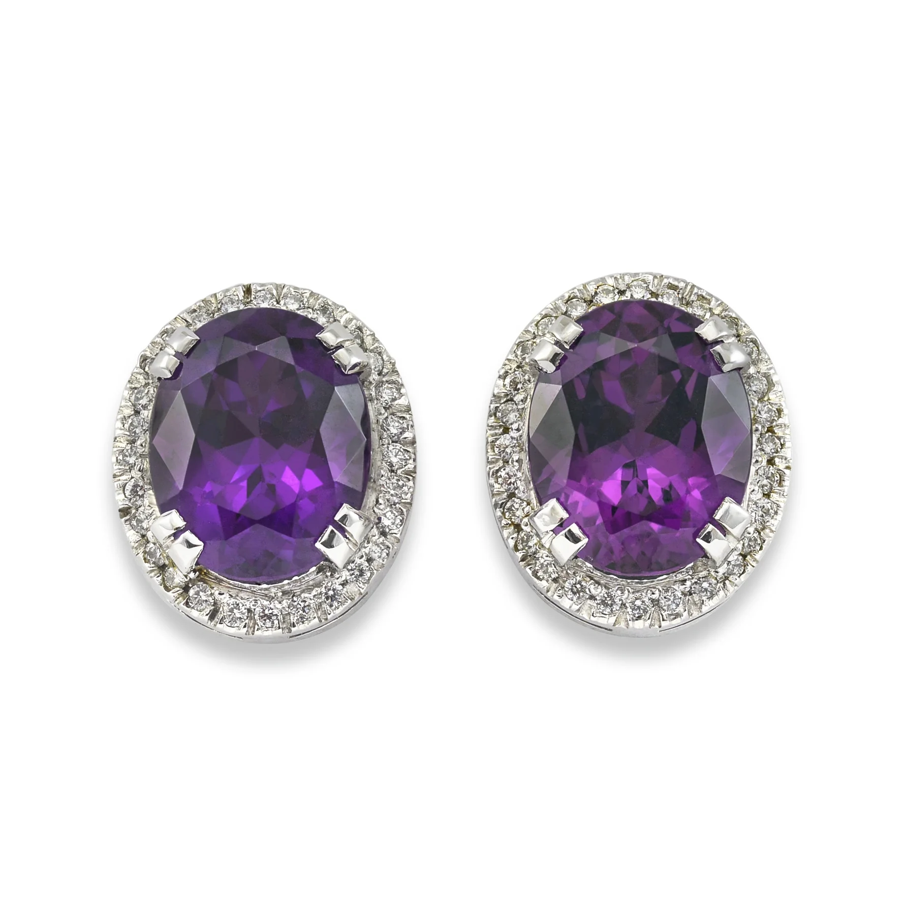 Adara 6ctw Purple Earrings