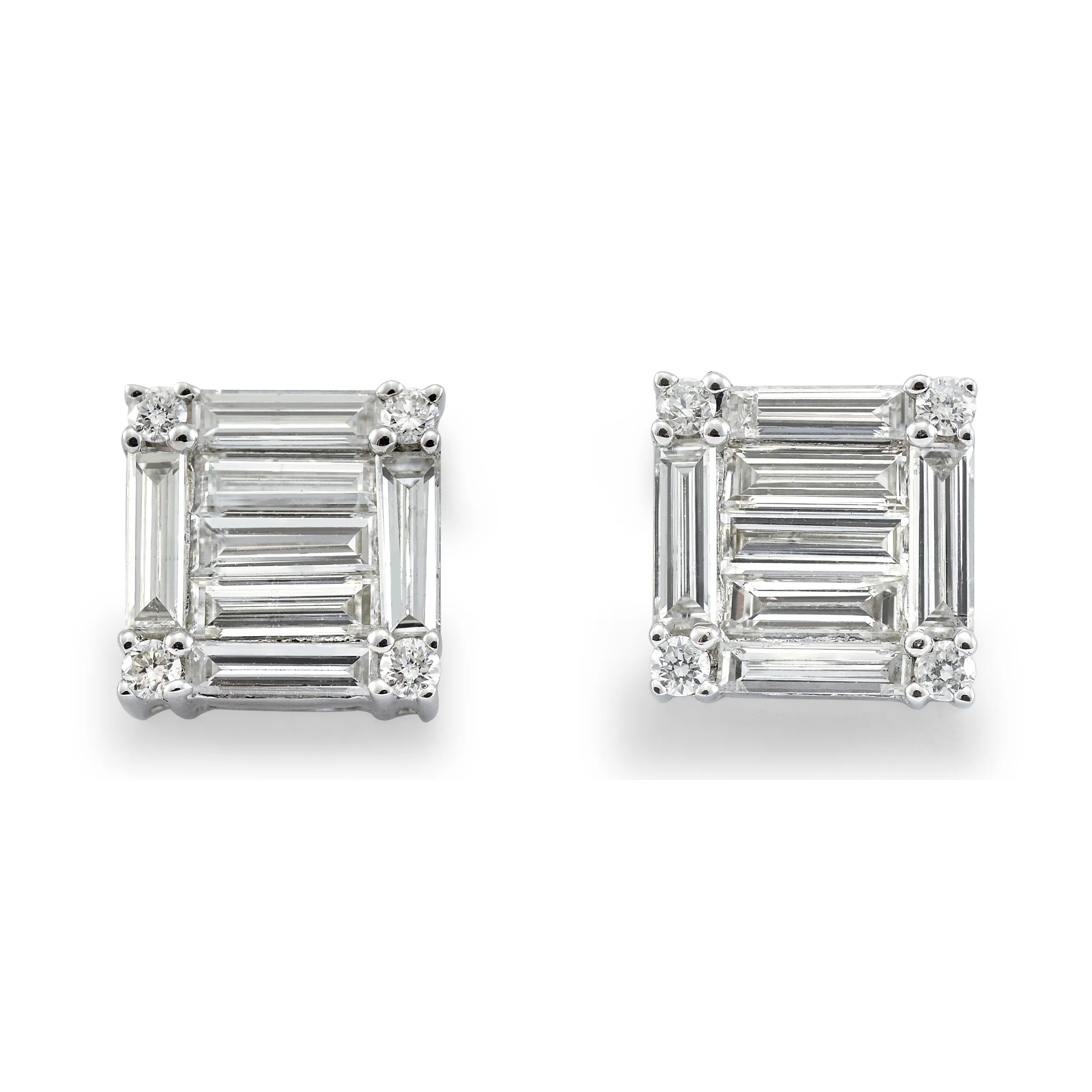 Bridget Baguette Diamond Earrings