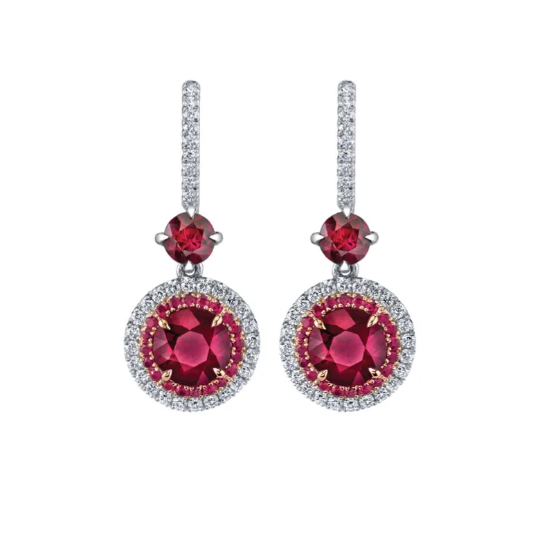 Amelia Ruby Earrings
