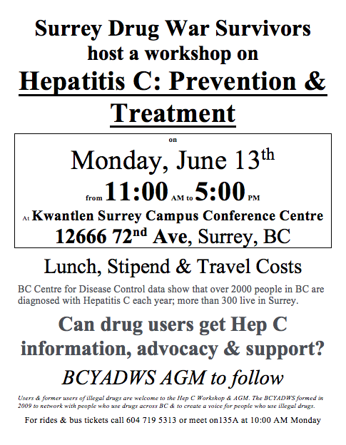 BC/Yukon Drug War Survivors