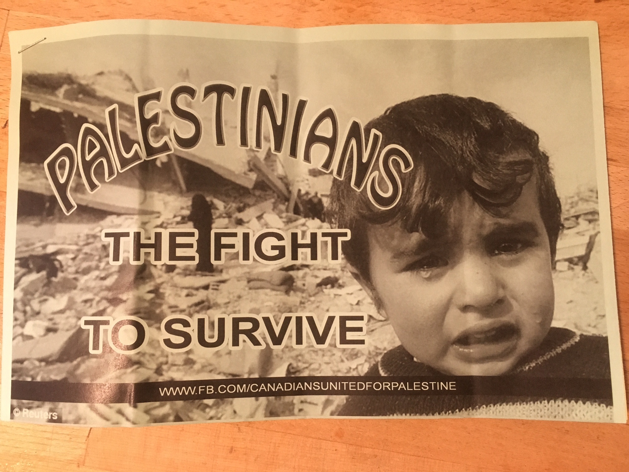Free Palestine Flyer with Sad Child.JPG