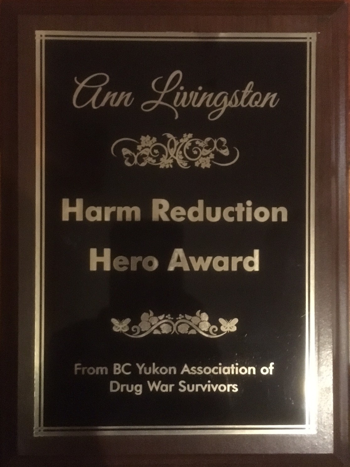 Drug User Groups and Community Resilience - Abbotsford - Harm Reduction Hero Award -  Dec 6,  2017 (2)_cr.jpg
