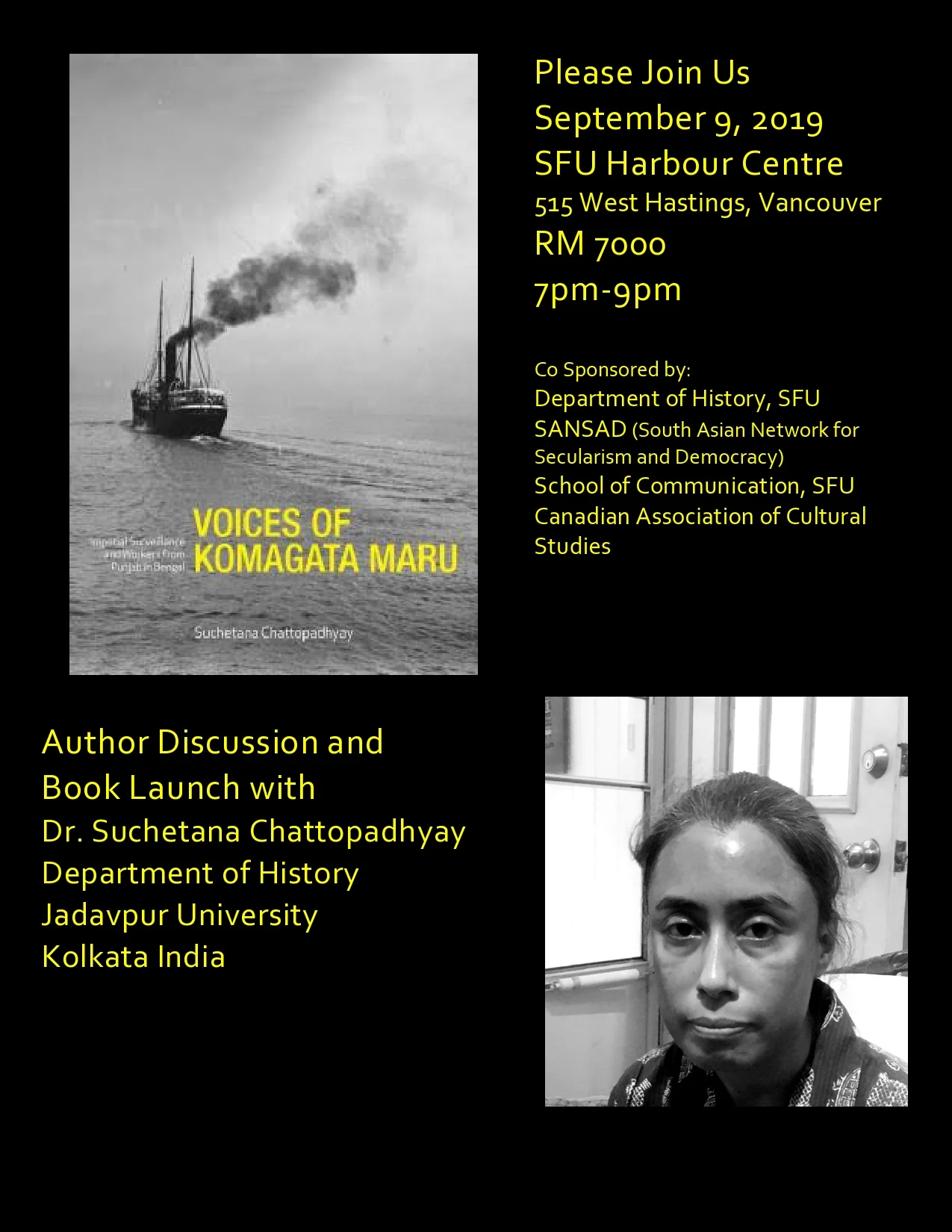 Chattopadhyay book launch - SFU Harbour Centre - Sept 9, 2019 final.jpg