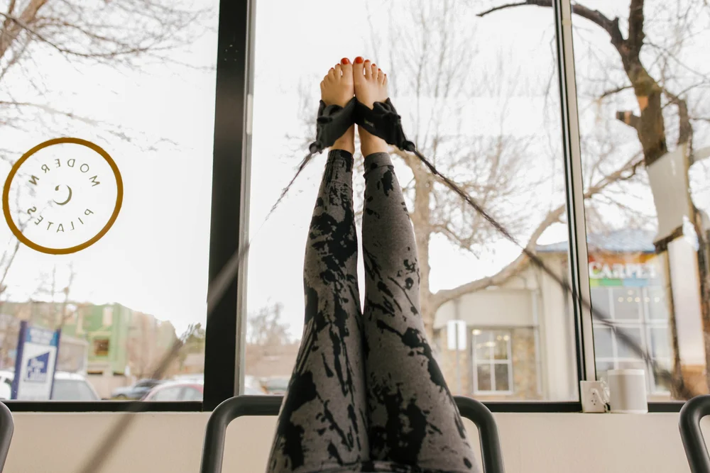 Stretch class — restorative session on the reformer