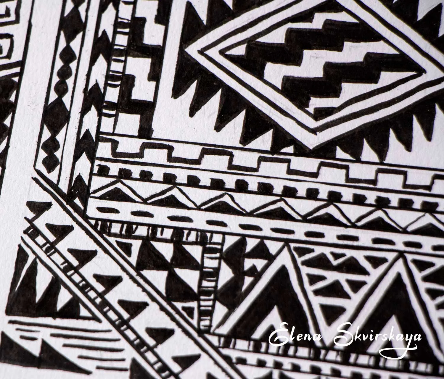 ornamental sketch for bohemian fashion