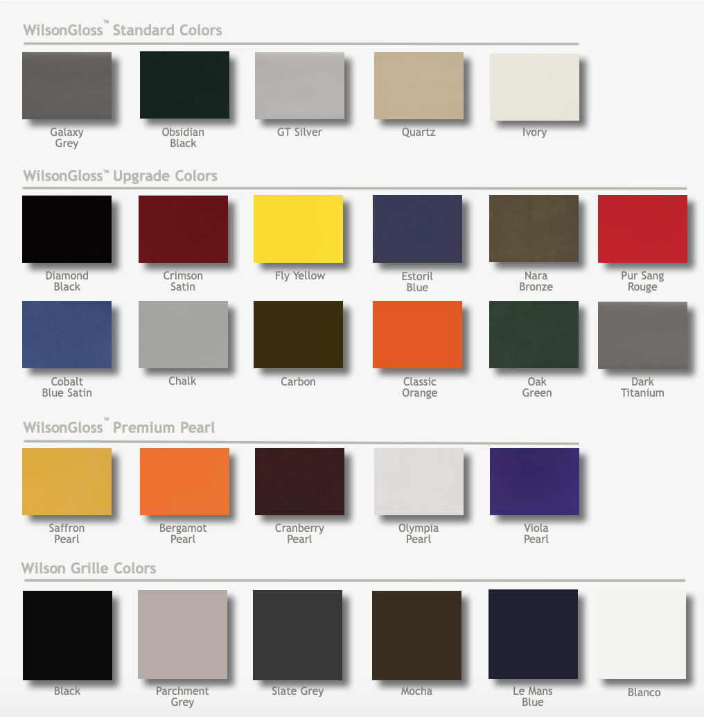 Bảng màu Wilson Audio