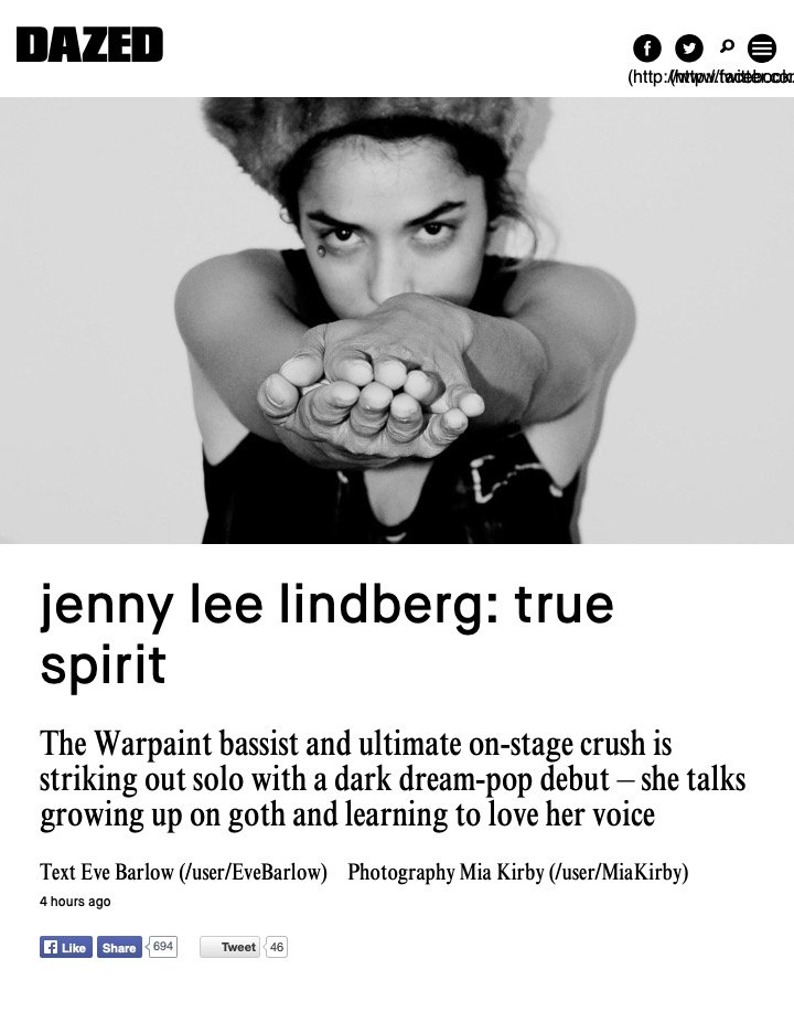 Jenny Lee Lindberg: true spirit | Dazed.jpg