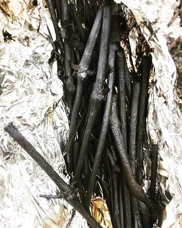 We made charcoal on the equinox.