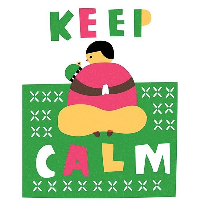 Meditation with a turtle~  #happywednesday #hsinpingpan#illustration #calm
