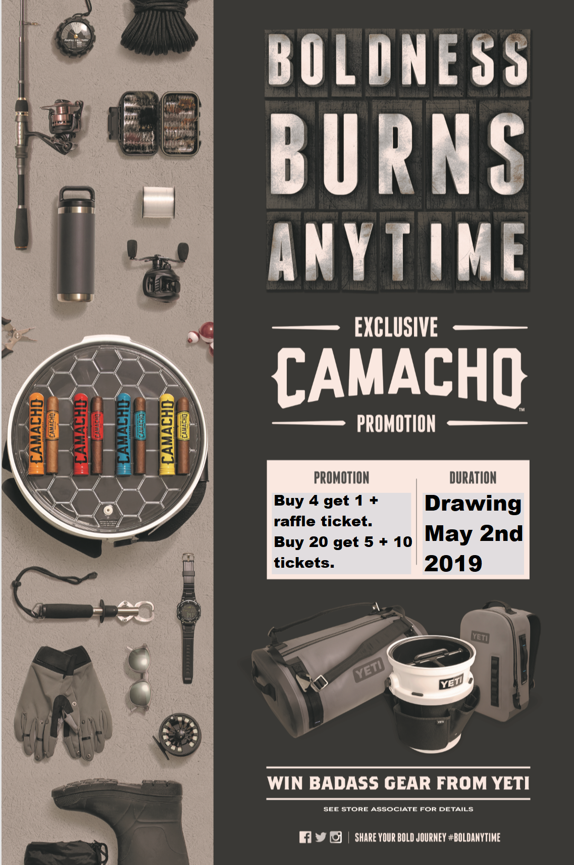 Camacho BOLD Spring YETI Raffle