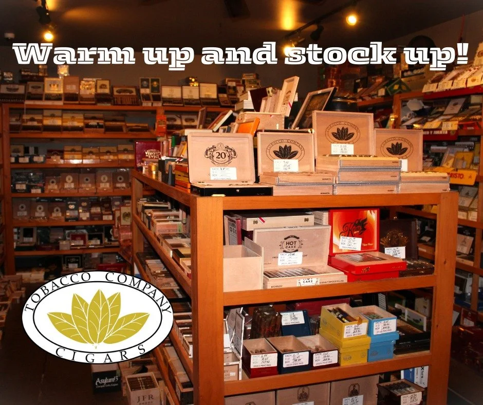 It's always sunny in our humidors! 🌞

Our hours are going to be fluid with the impending snow this Sunday and Monday. So, come in early, stock up, and enjoy our cozy lounges. 

📞 Please call for up-to-the-minute hours:

Swatara Square Center, Harri