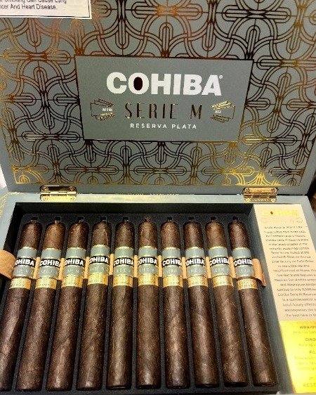 #NewCigarArrival 🥇The @cohibacigars  Serie M Reserva Plata has arrived in our Lemoyne and Harrisburg walk-in humidors.  This limited-edition cigar features a Mexican San Andr&eacute;s wrapper in a 6 x 52 Toro format.

Stay tuned and stop in -- this 
