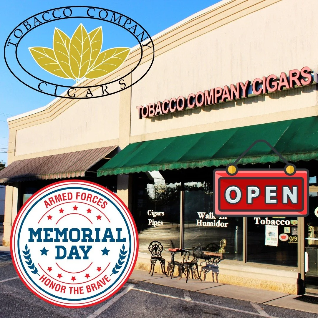 Our locally owned premium cigar shops and lounges in #Lemoyne and #Harrisburg are OPEN regular hours (9 AM- 9 PM) on Monday, May 25, 2026. Spend Memorial Day in good company at The Tobacco Company!

#BotLPAChapter #SotLPAChapter #cigarlounge