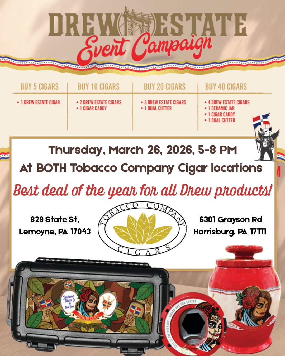 Drew Estate Cigar Deals at The Tobacco Company Cigars