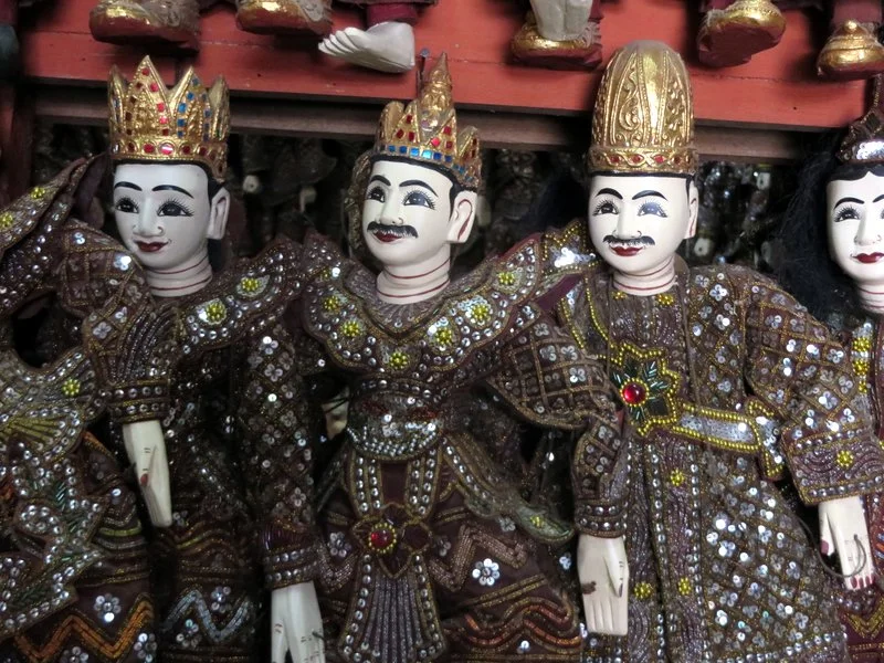 The puppet makers. Imagine being locked in here overnight! 