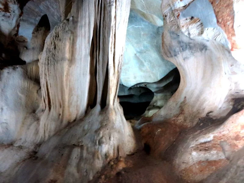 Hard to get pictures inside the cave