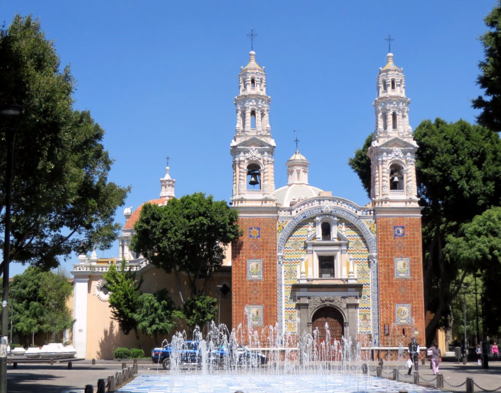 One of the prettiest: Santuario de Nuestra Señora de Guadalupe near Paseo Bravo. 