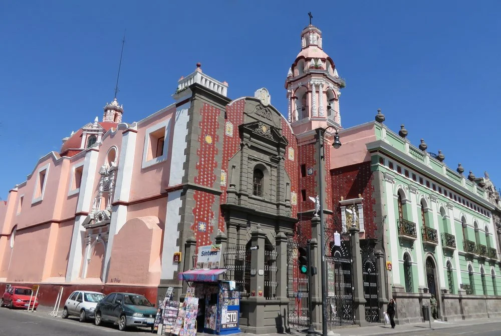 Another example of well preserved tile work at Templo de San Marcos Evangelista