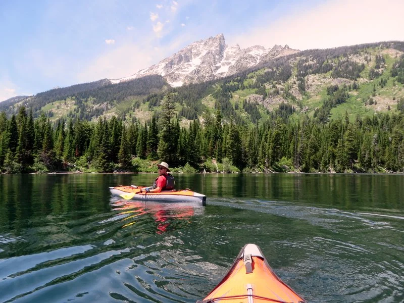 Kayaking on Jenny Lake in GTNP
