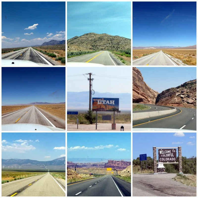 Views from the truck on the Loneliest Road in America