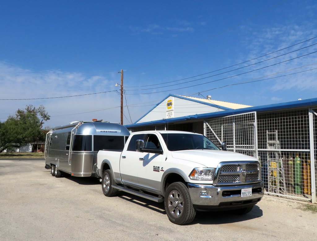 We didn't even unhitch for our inspection