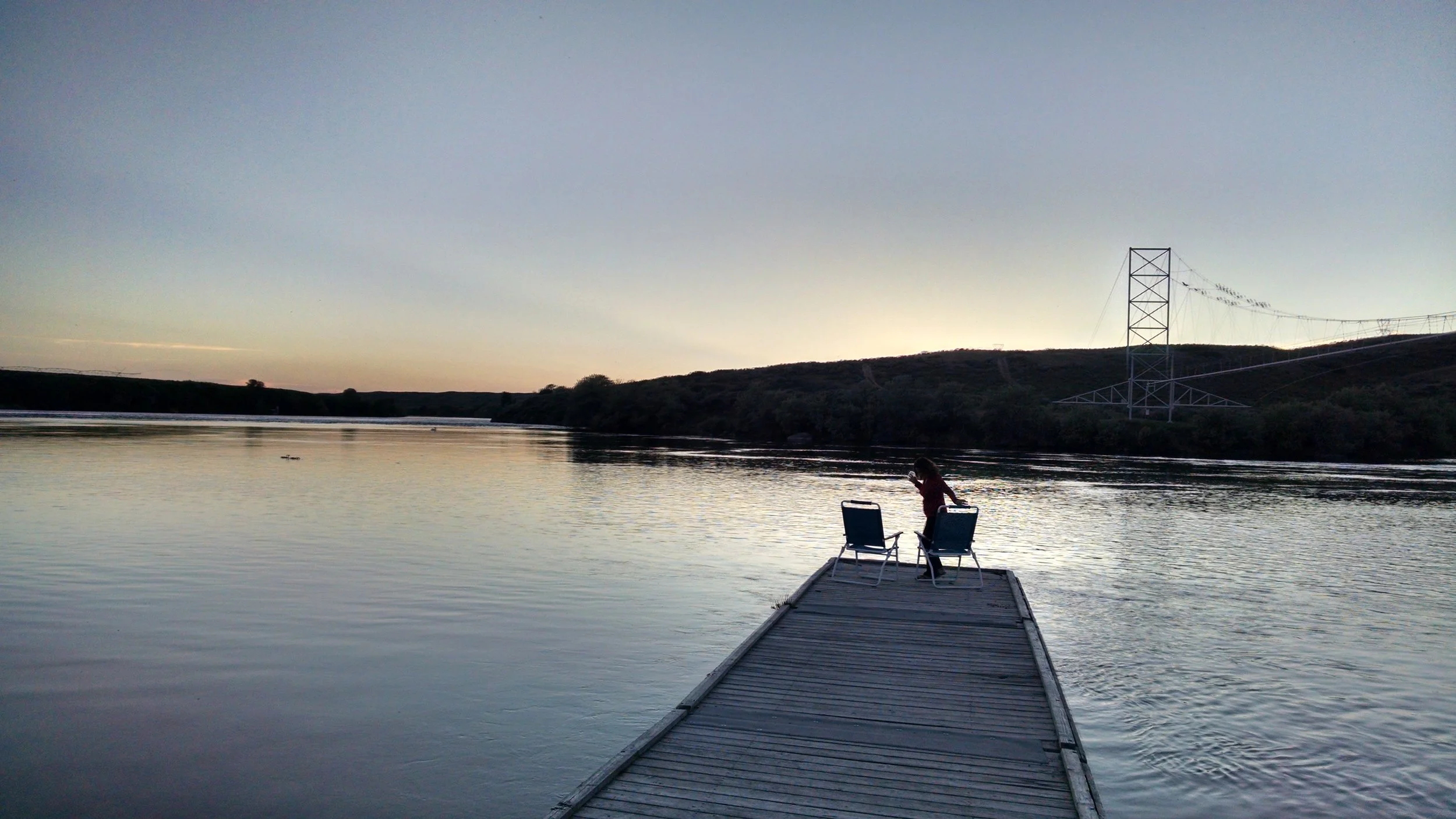 Making the most of one of our stops in Idaho