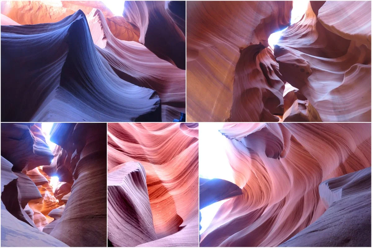 A few of the many photos from Antelope Canyon