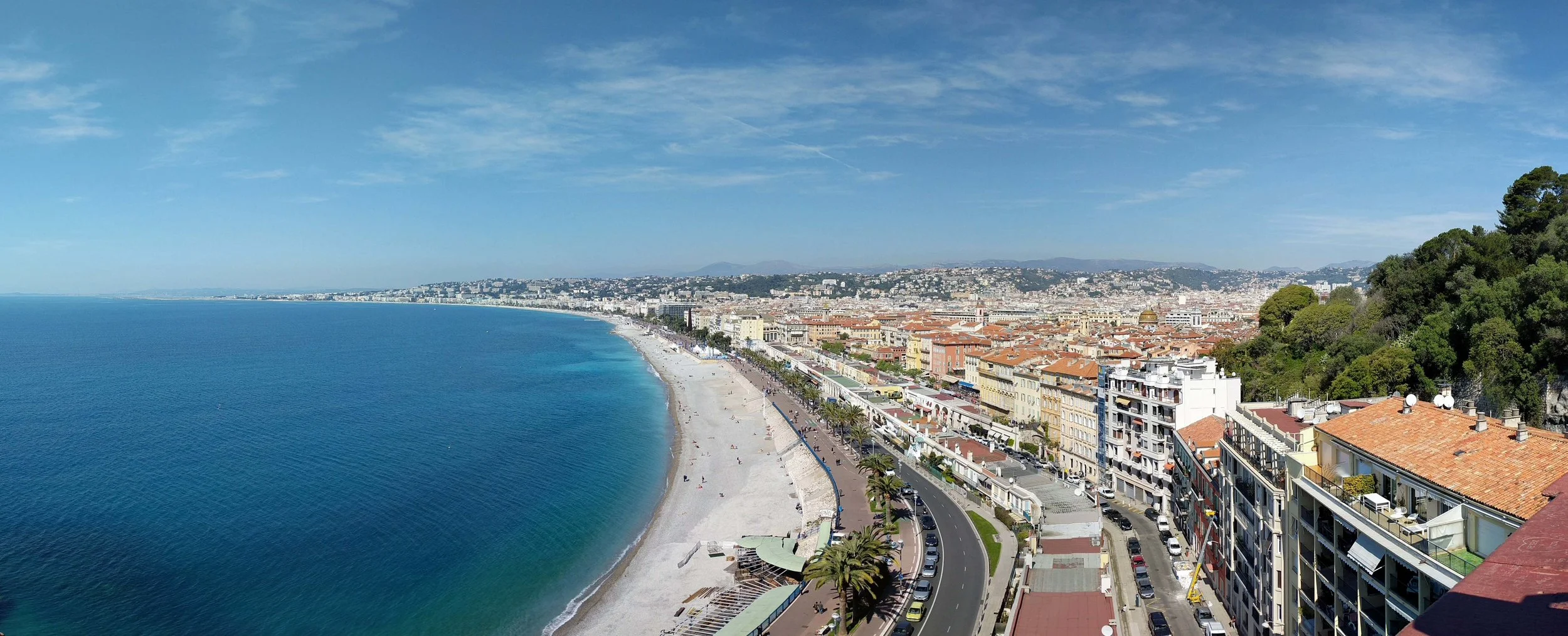The amazing coastline in Nice