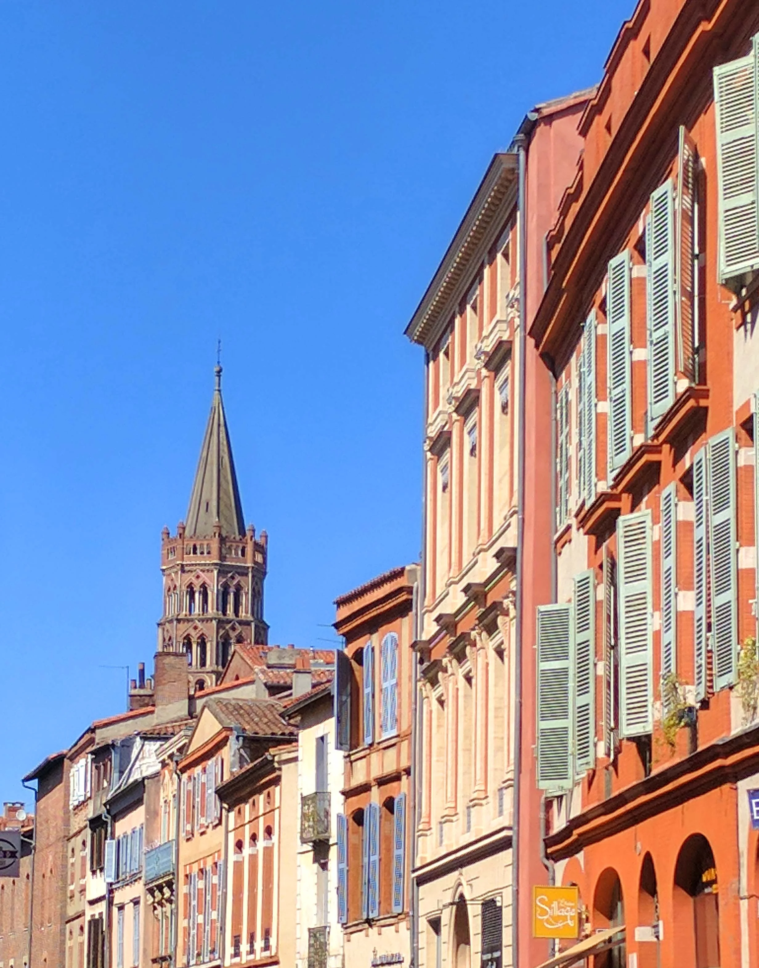 Streets of old town Toulouse