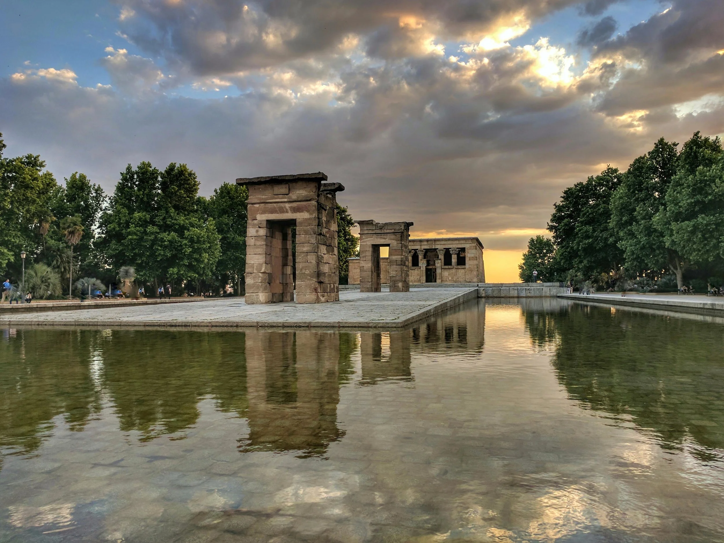Sunset at the Temple of Debod