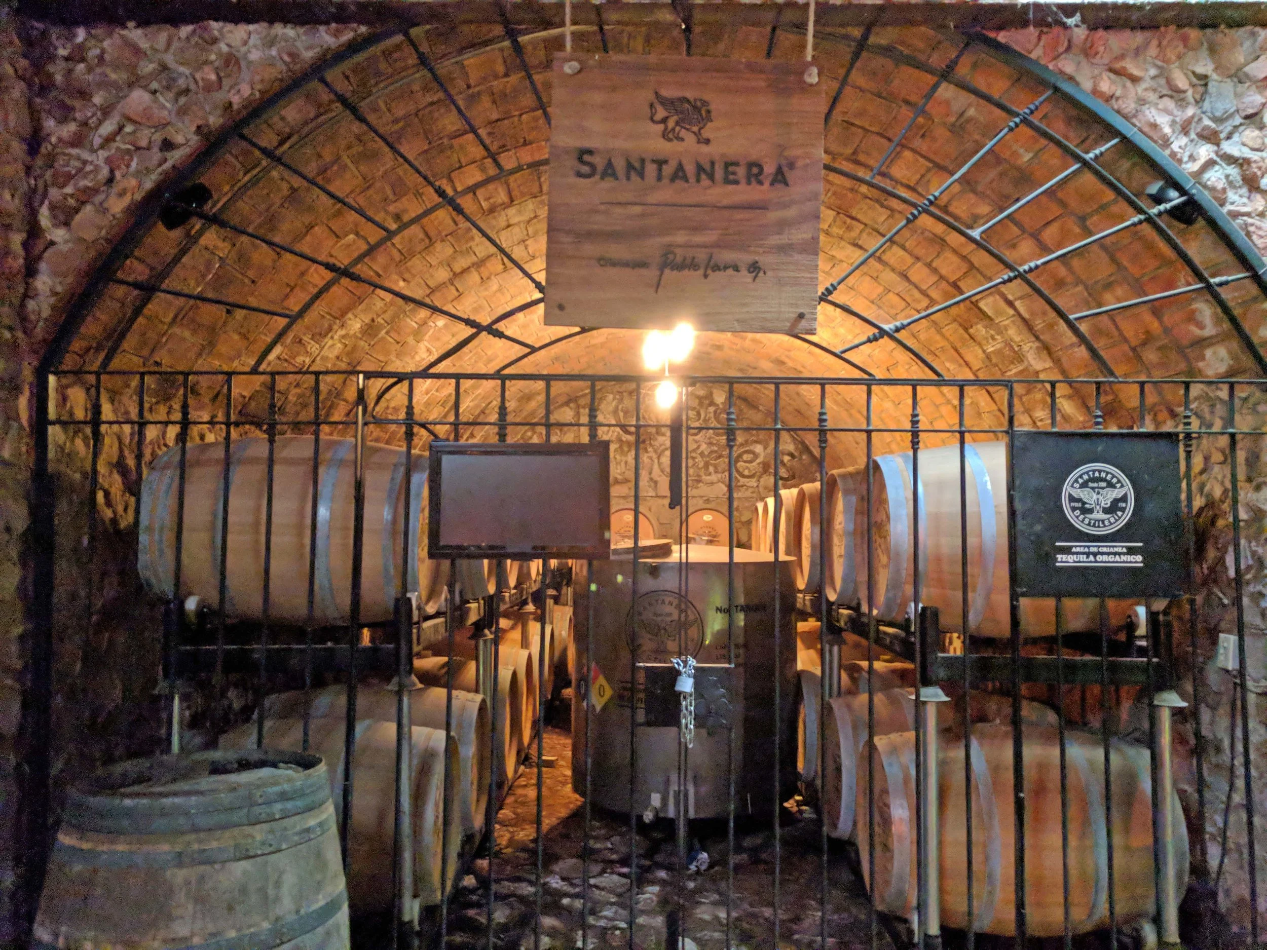 Tequila aging and bathed in classical music