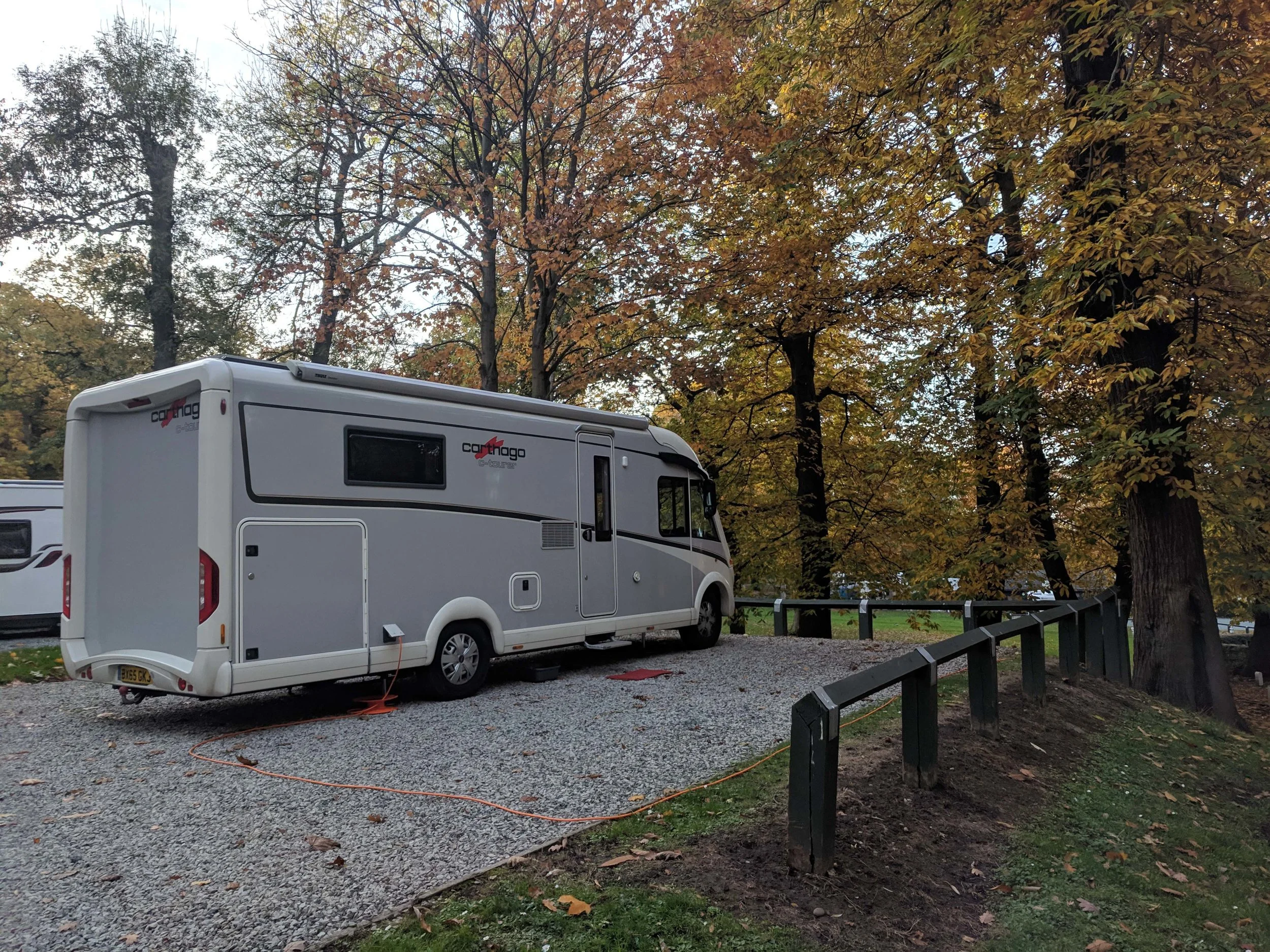 Leafy campsite. Hard to believe we are in London