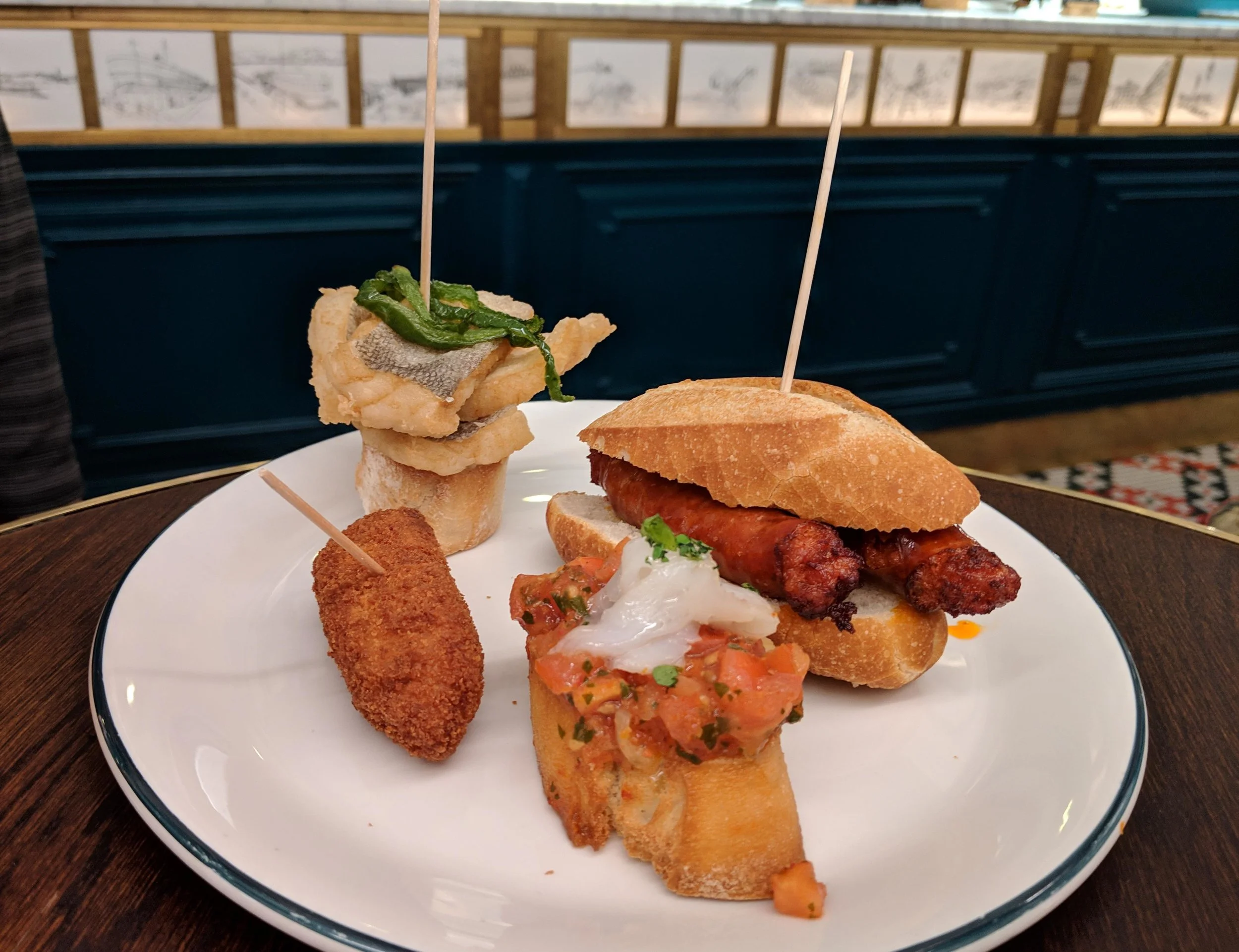 Just a little sampling of the pintxos tried