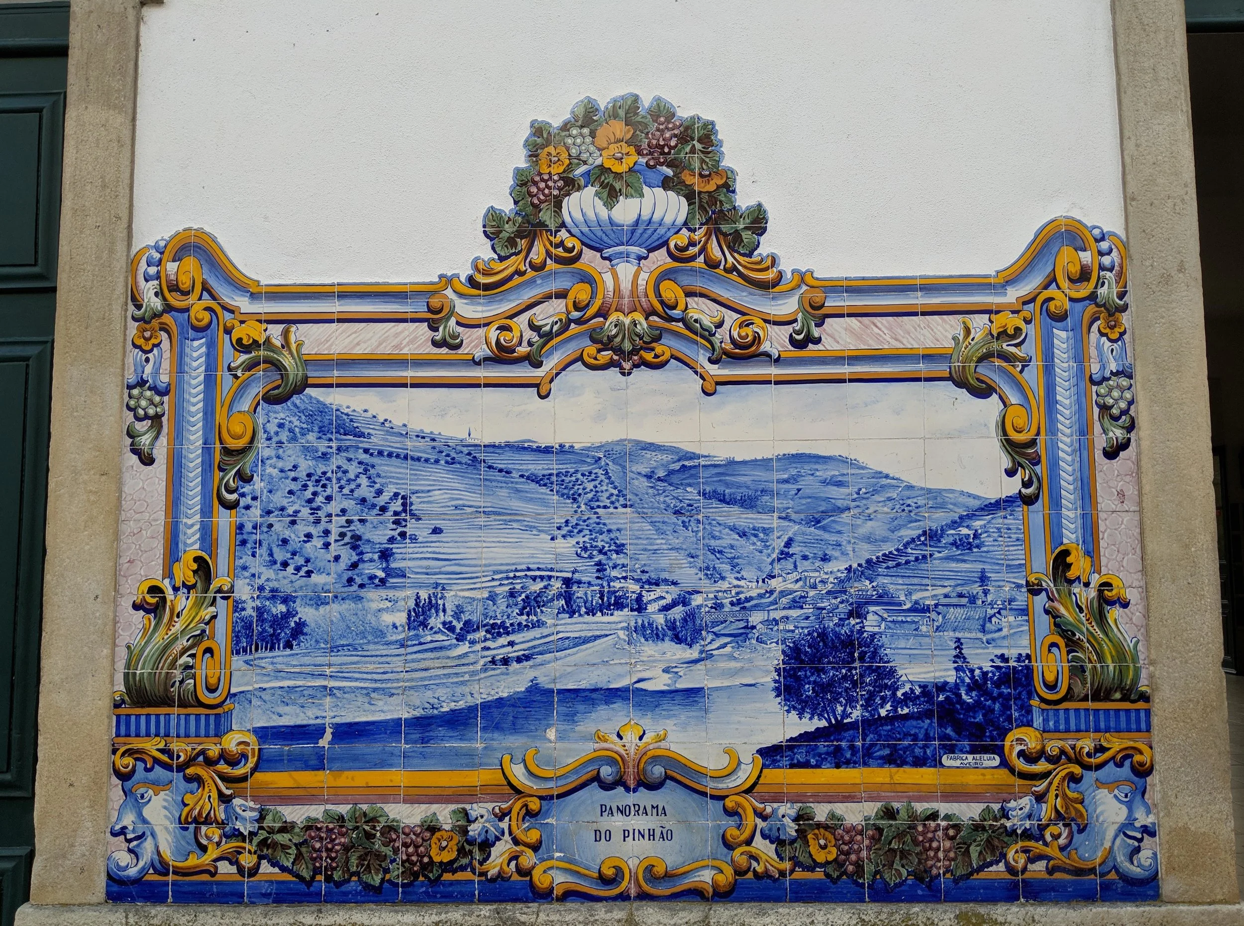 Beautiful tiles at Pinhao station