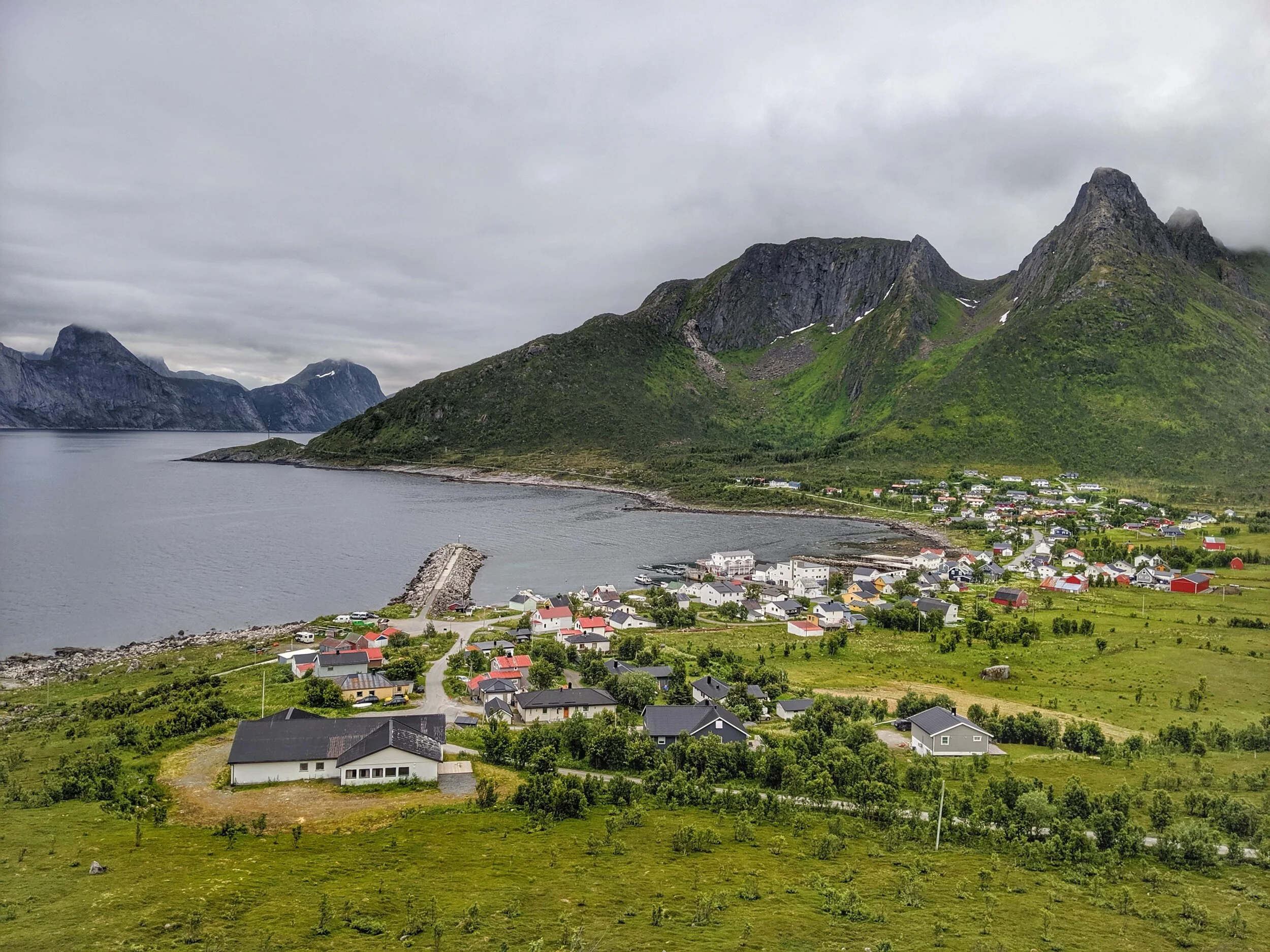 Our camping spot above Mefjord