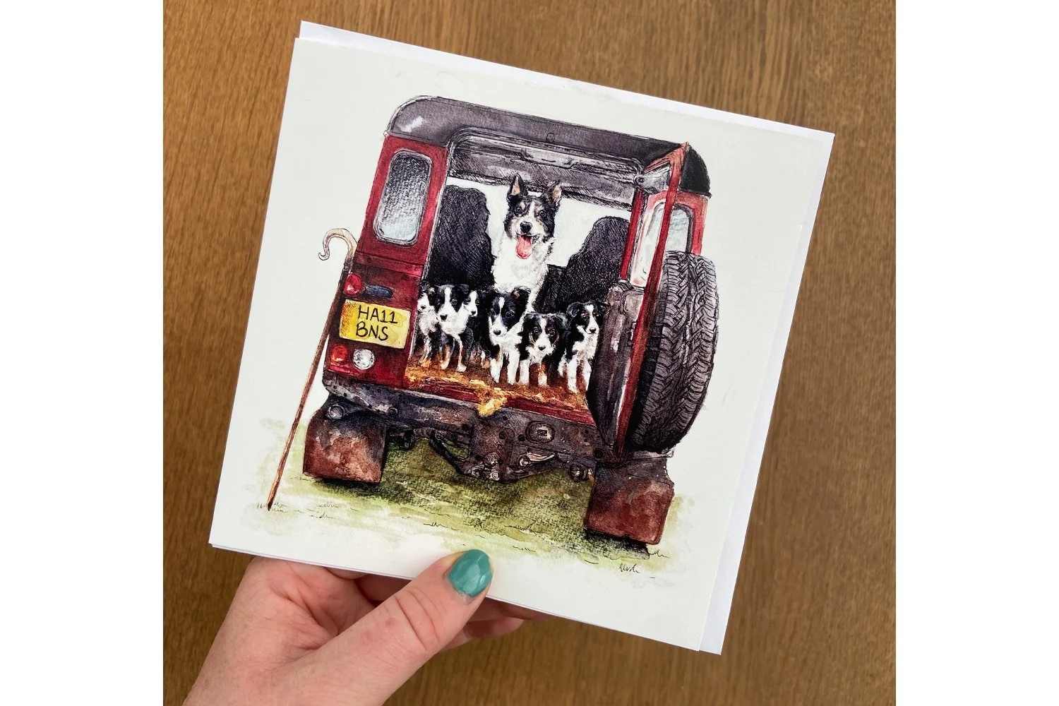 Fine Art Greeting Card - A Bootful