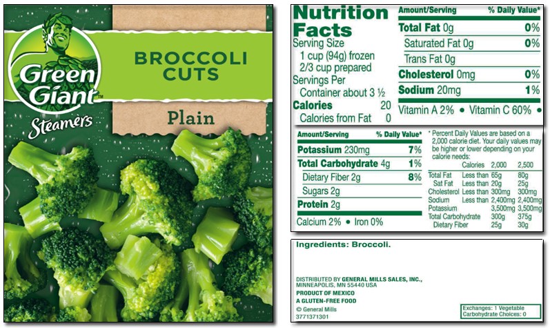 Broccoli label #1