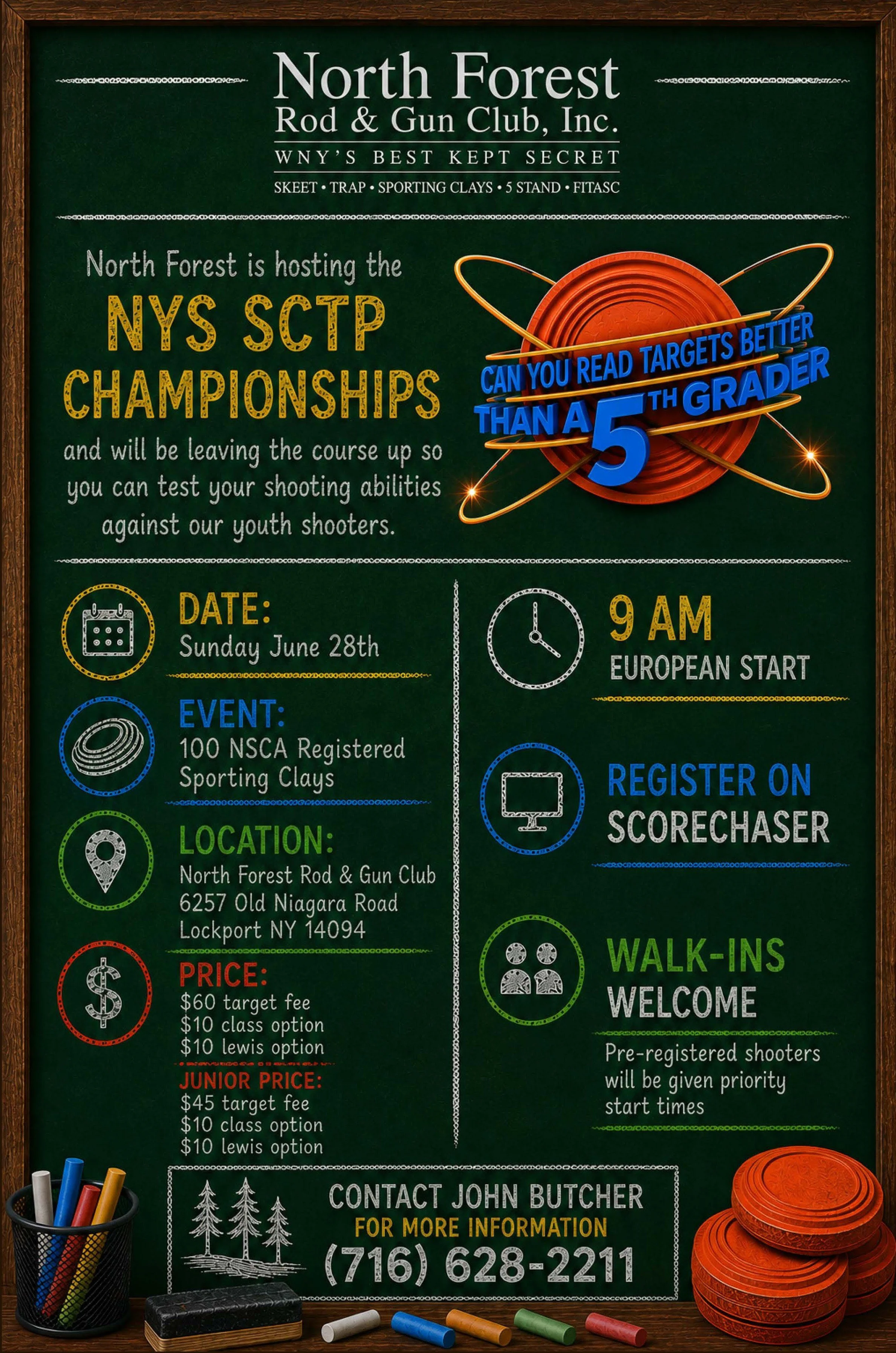 Event Flyer: Can You Read Targets Better Than A 5th Grader?