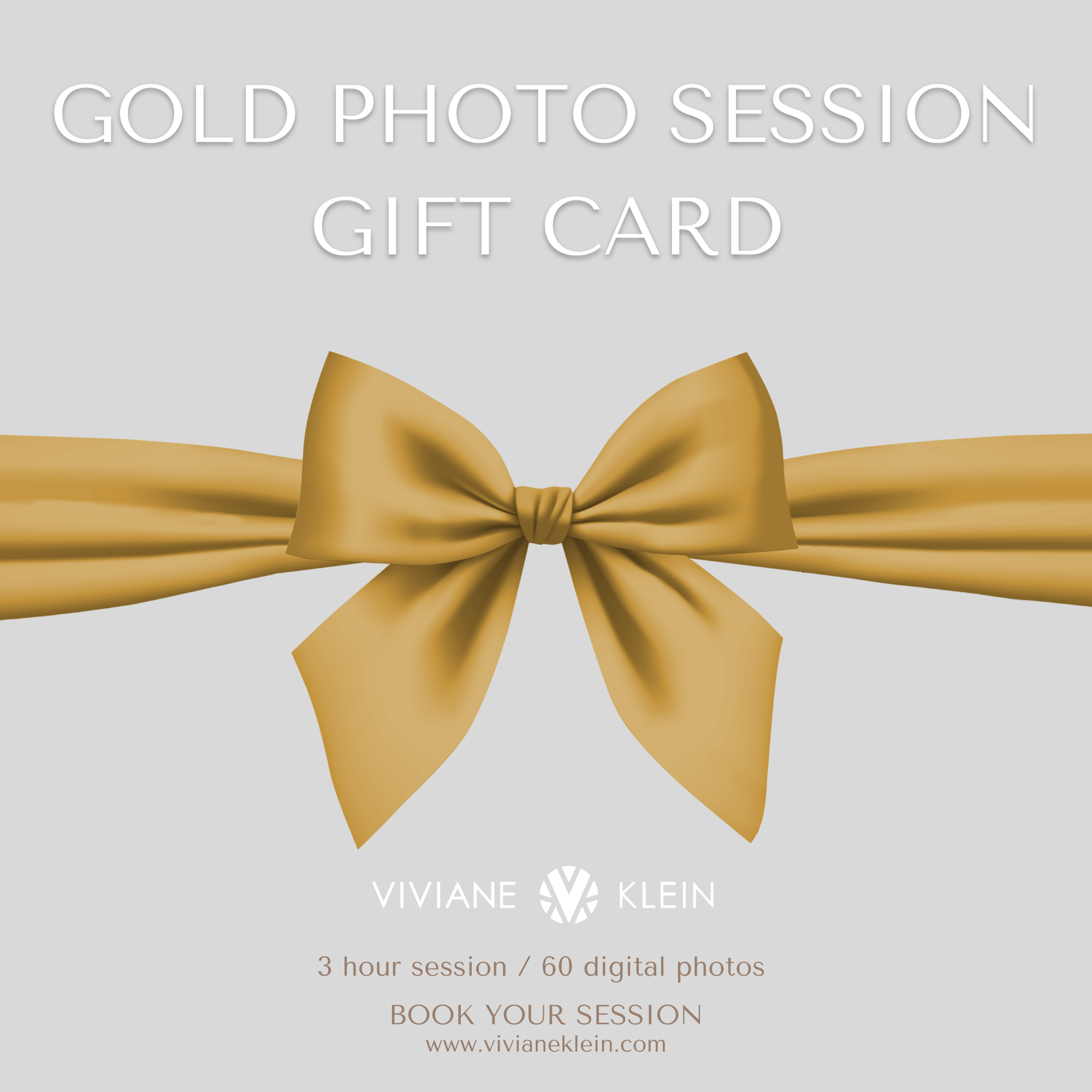 Gold Photo Session Gift Card