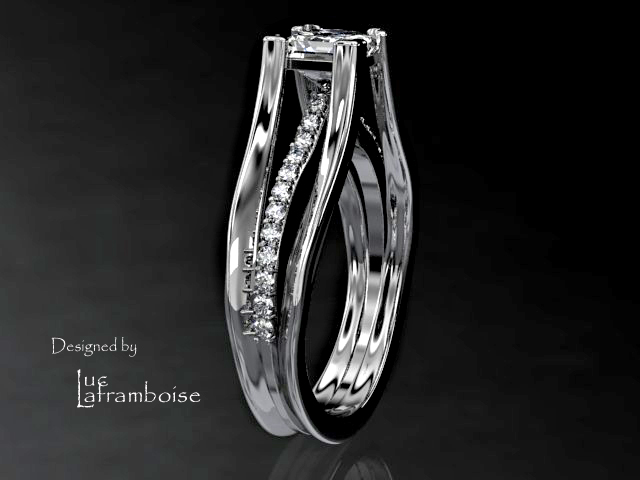 Princess cut diamond ring