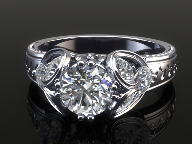 RE-mount with client's diamonds
