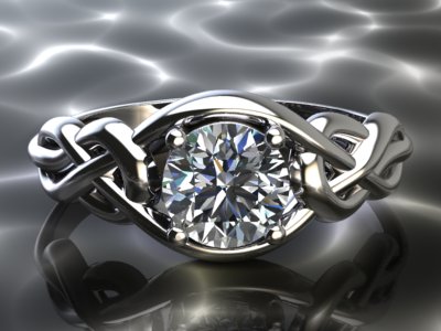 celtic diamond ring