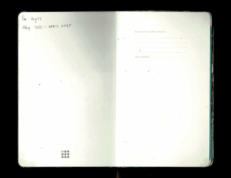 pages of a sketchbook flipping