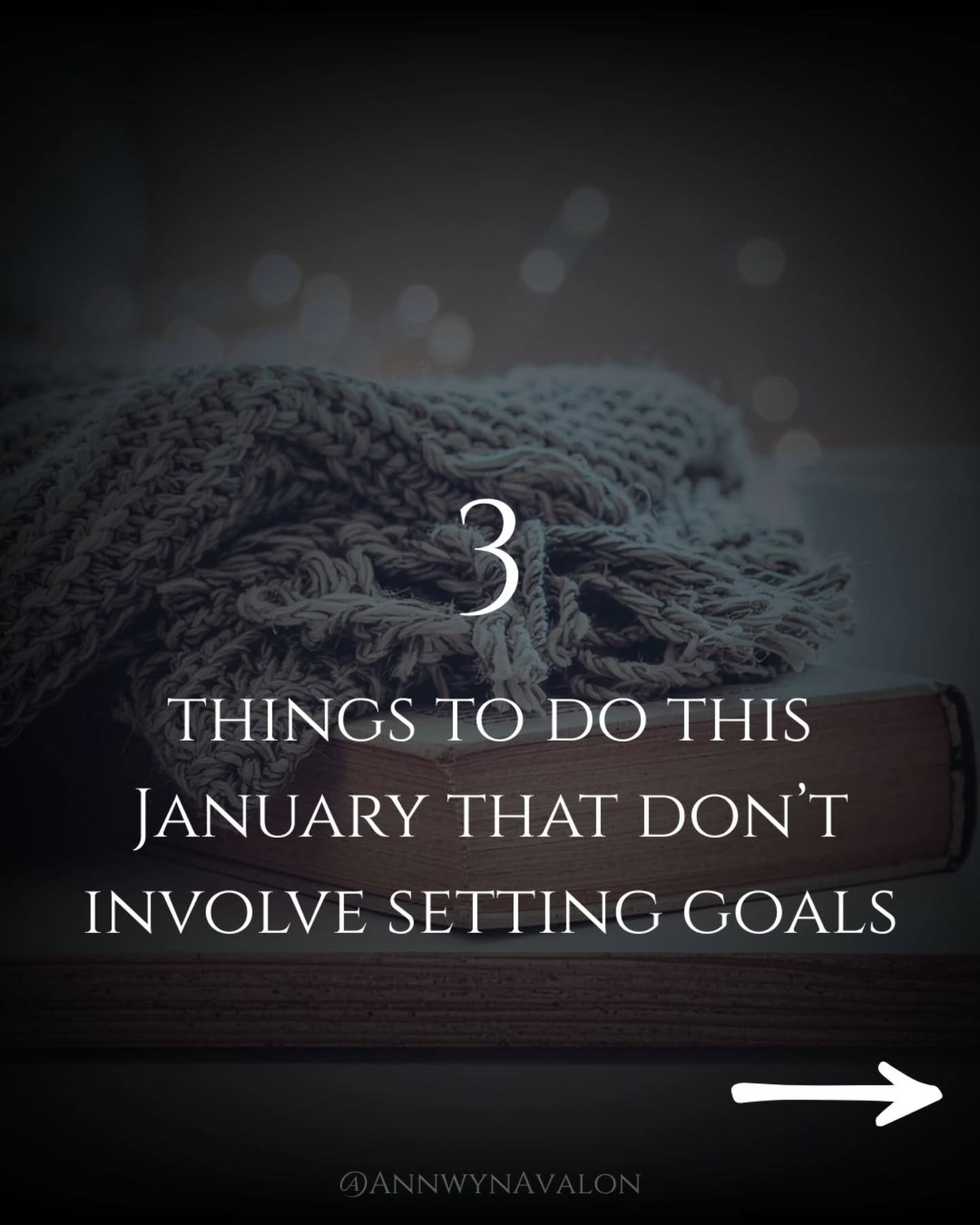 Don't fall for the trap! The Gregorian calendar doesn't flow with the seasons and doesn't align with when nature tells us the new year is. This is a time of rest and review. Wait to plant your "seeds" in the spring, when nature intended. 

