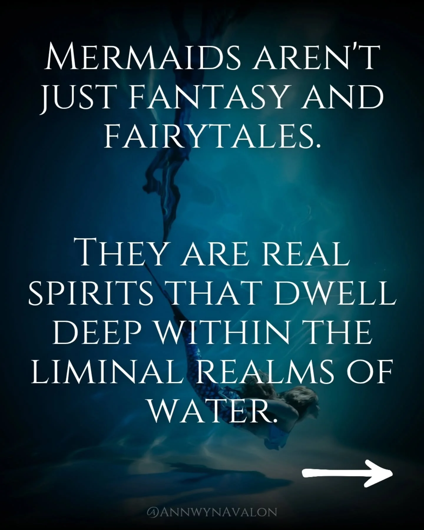 Mermaids aren't just from fantasy. They existed in folklore and mythology long before and for good reason. 

They are real spirits that can be contacted and worked with through the liminal watery realms.

Have you ever seen a mermaid in this world or